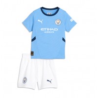 Manchester City Hemmatröja Barn 2024-25 Kortärmad (+ Korta byxor)
